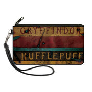 Canvas Zipper Wallet - SMALL - GRYFFINDOR & HUFFLEPUFF Burnt Banners Canvas Zipper Wallets Harry Potter Default Title