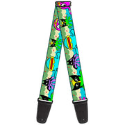 Guitar Strap - Octopus Superhero Cartoon Guitar Straps Buckle-Down   