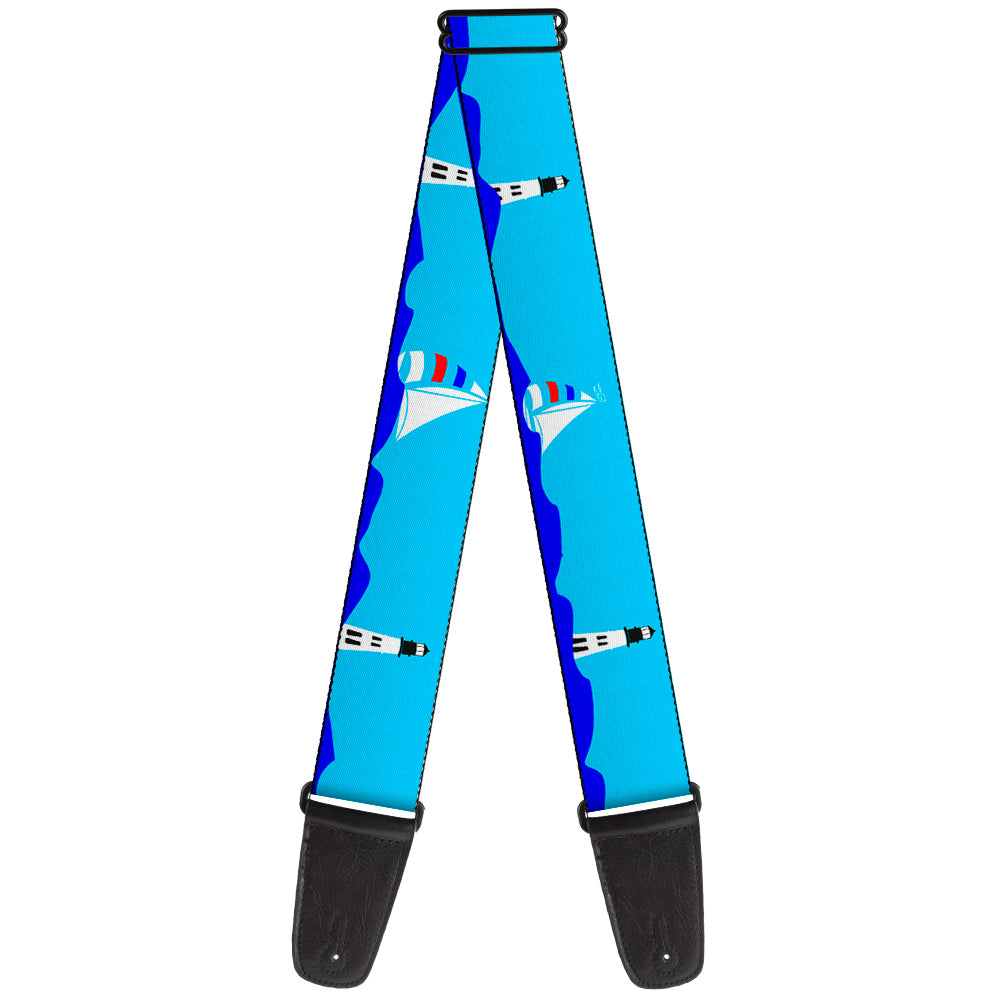 Guitar Strap - Boats on the Water Guitar Straps Buckle-Down   