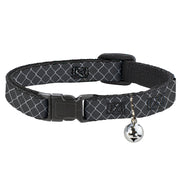 Cat Collar Breakaway - Fishnet Stocking Black White Breakaway Cat Collars Buckle-Down   