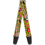 Guitar Strap - Only God Can Judge Me Yellow Guitar Straps Buckle-Down   