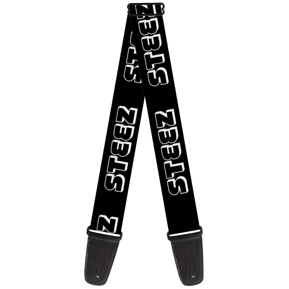 Guitar Strap - STEEZ 3-D Black White Guitar Straps Buckle-Down   