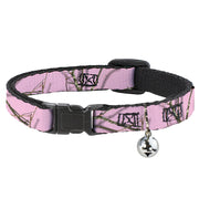 Cat Collar Breakaway - Mossy Oak Country Roots Camo Baby Pink Breakaway Cat Collars Mossy Oak   