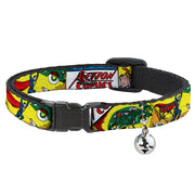 Cat Collar Breakaway - Classic ACTION COMICS Issue #1 Cover Superman Lifting Car Stacked Breakaway Cat Collars DC Comics   