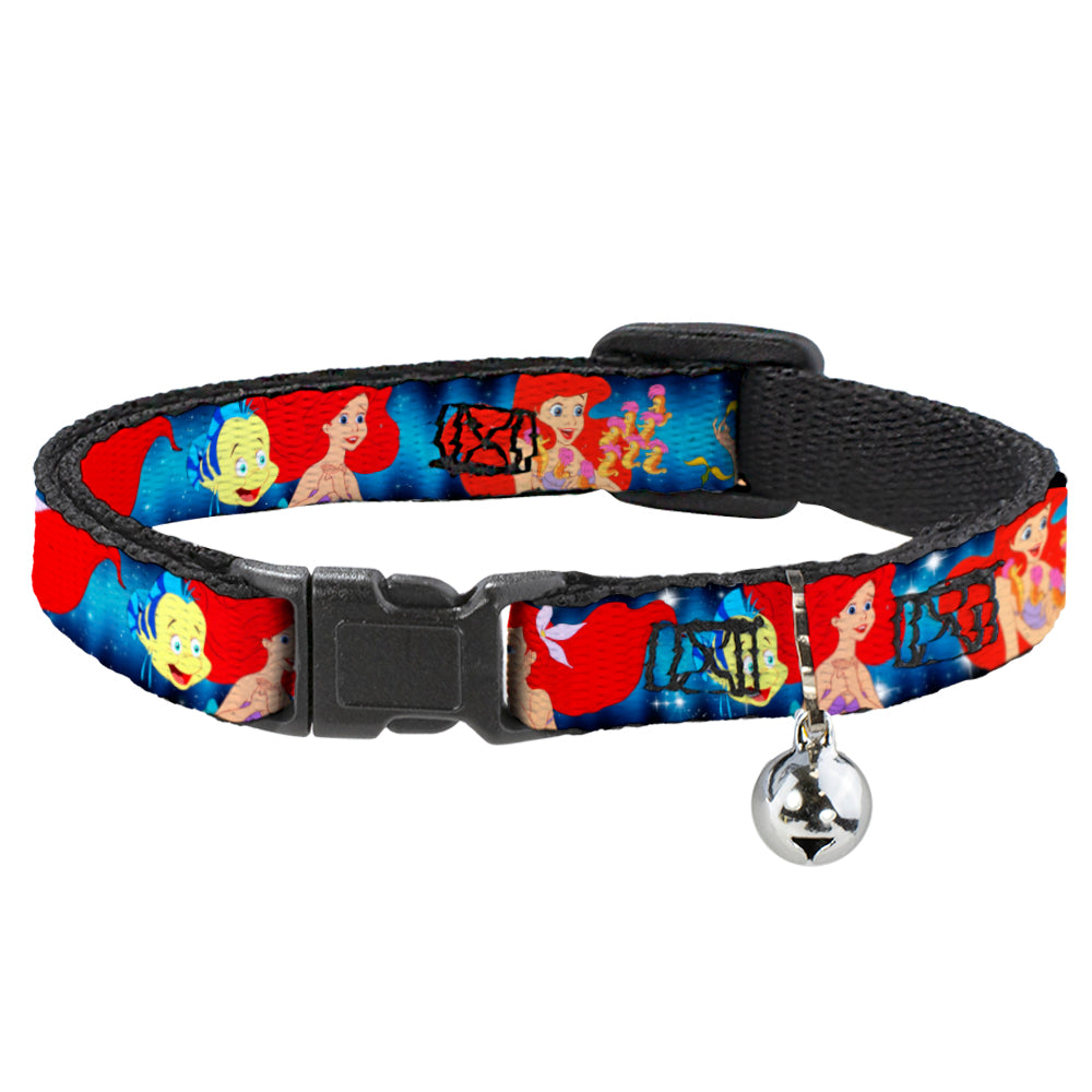 Cat Collar Breakaway - The Little Mermaid Under the Sea Scenes Breakaway Cat Collars Disney   