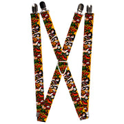 Suspenders - 1.0" - Tattoo Johnny-Butterfly Girl Suspenders Tattoo Johnny   