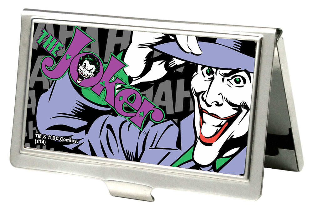 Business Card Holder - SMALL - THE JOKER HAHAHA CLOSE-UP FCG Business Card Holders DC Comics   