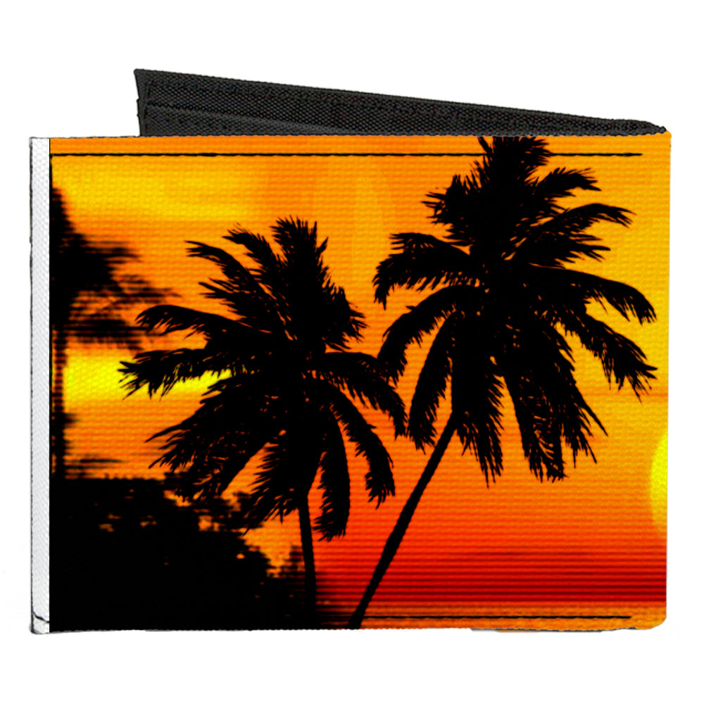 Canvas Bi-Fold Wallet - Golden Sunset Canvas Bi-Fold Wallets Buckle-Down   