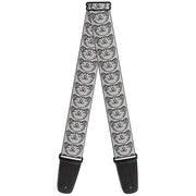 Guitar Strap - Soft Kitty Face CLOSE-UP Gray Guitar Straps The Big Bang Theory   
