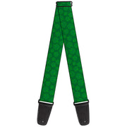 Guitar Strap - St Pat's Clovers Scattered Greens Guitar Straps Buckle-Down   