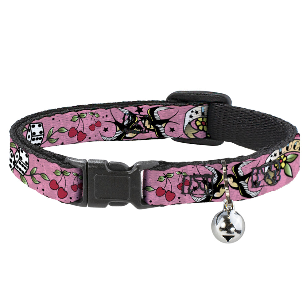 Cat Collar Breakaway - Lucky Pink Breakaway Cat Collars Buckle-Down   