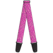 Guitar Strap - Leopard Baby Pink Guitar Straps Buckle-Down   