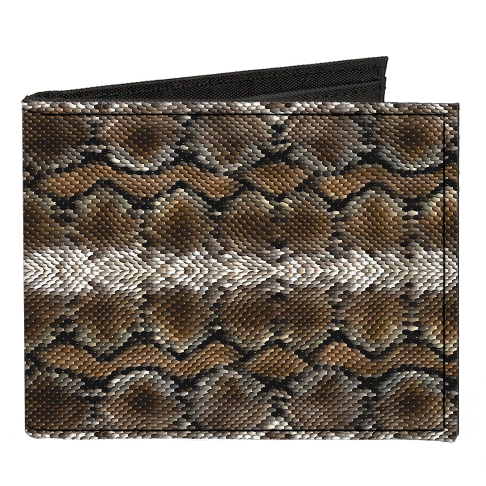 Canvas Bi-Fold Wallet - Snake Skin 2 Canvas Bi-Fold Wallets Buckle-Down   