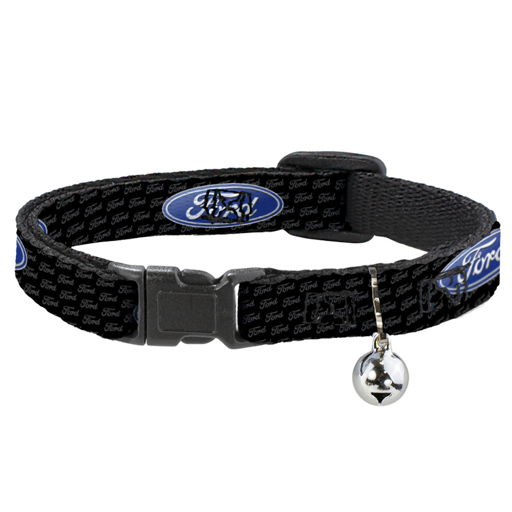 Cat Collar Breakaway - Ford Oval REPEAT w Text Breakaway Cat Collars Ford   