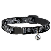 Cat Collar Breakaway - Love Kills Black White Breakaway Cat Collars Buckle-Down   