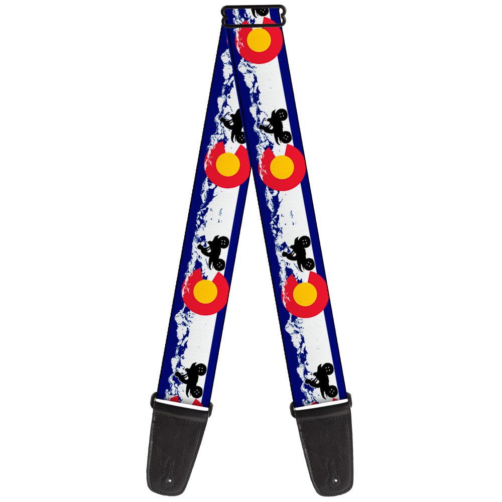 Guitar Strap - Colorado ATV Rider Mountains Guitar Straps Buckle-Down   