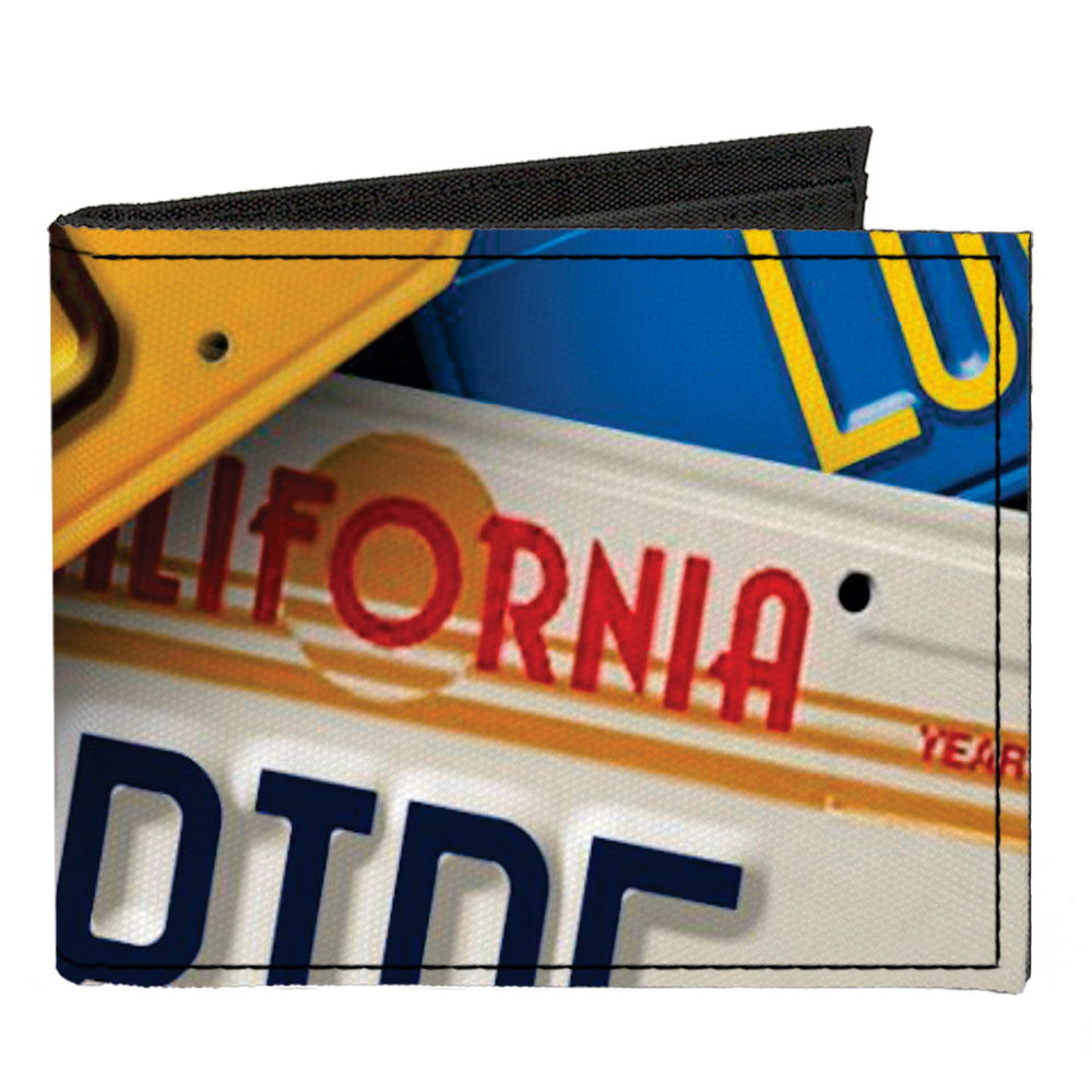 Canvas Bi-Fold Wallet - Cali License Plates Stacked Canvas Bi-Fold Wallets Buckle-Down   
