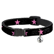 Cat Collar Breakaway - Star Black Pink Breakaway Cat Collars Buckle-Down   