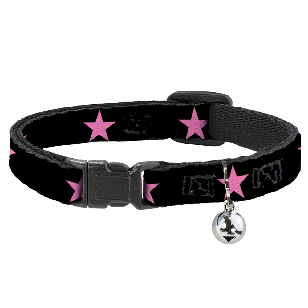 Cat Collar Breakaway - Star Black Pink Breakaway Cat Collars Buckle-Down   