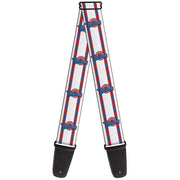 Guitar Strap - Space Jam TUNE SQUAD Logo Stripe White Red Blue Guitar Straps Looney Tunes   