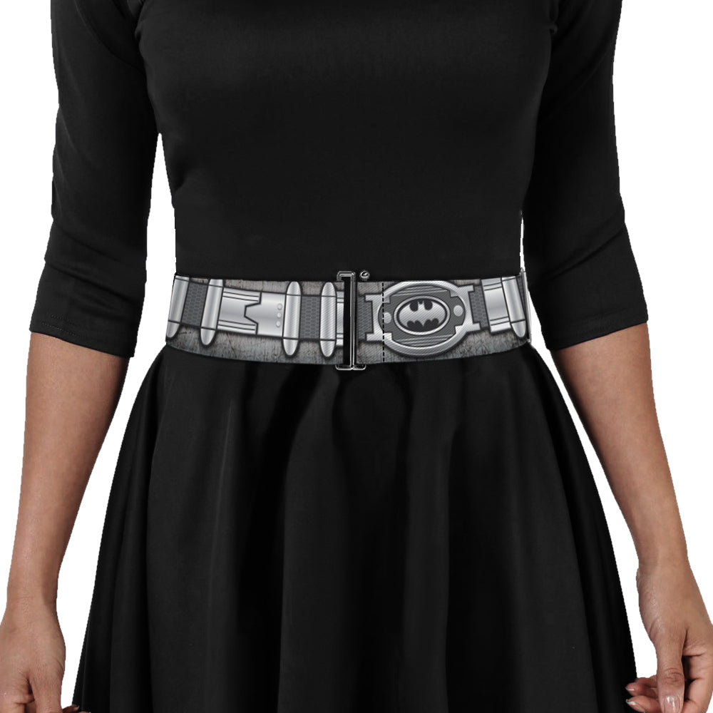 Cinch Waist Belt - Batman Utility Belt Grays Womens Cinch Waist Belts DC Comics   