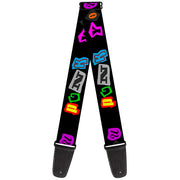 Guitar Strap - Punk You Black Full Color Guitar Straps Buckle-Down   
