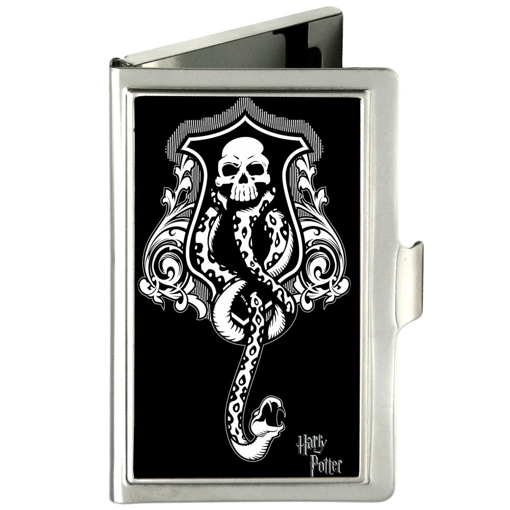 Business Card Holder - SMALL - Harry Potter Dark Mark Symbol FCG Black Gray White Business Card Holders Harry Potter Default Title