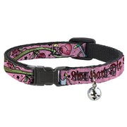 Cat Collar Breakaway - Live Hard Die Young Pink Breakaway Cat Collars Buckle-Down   
