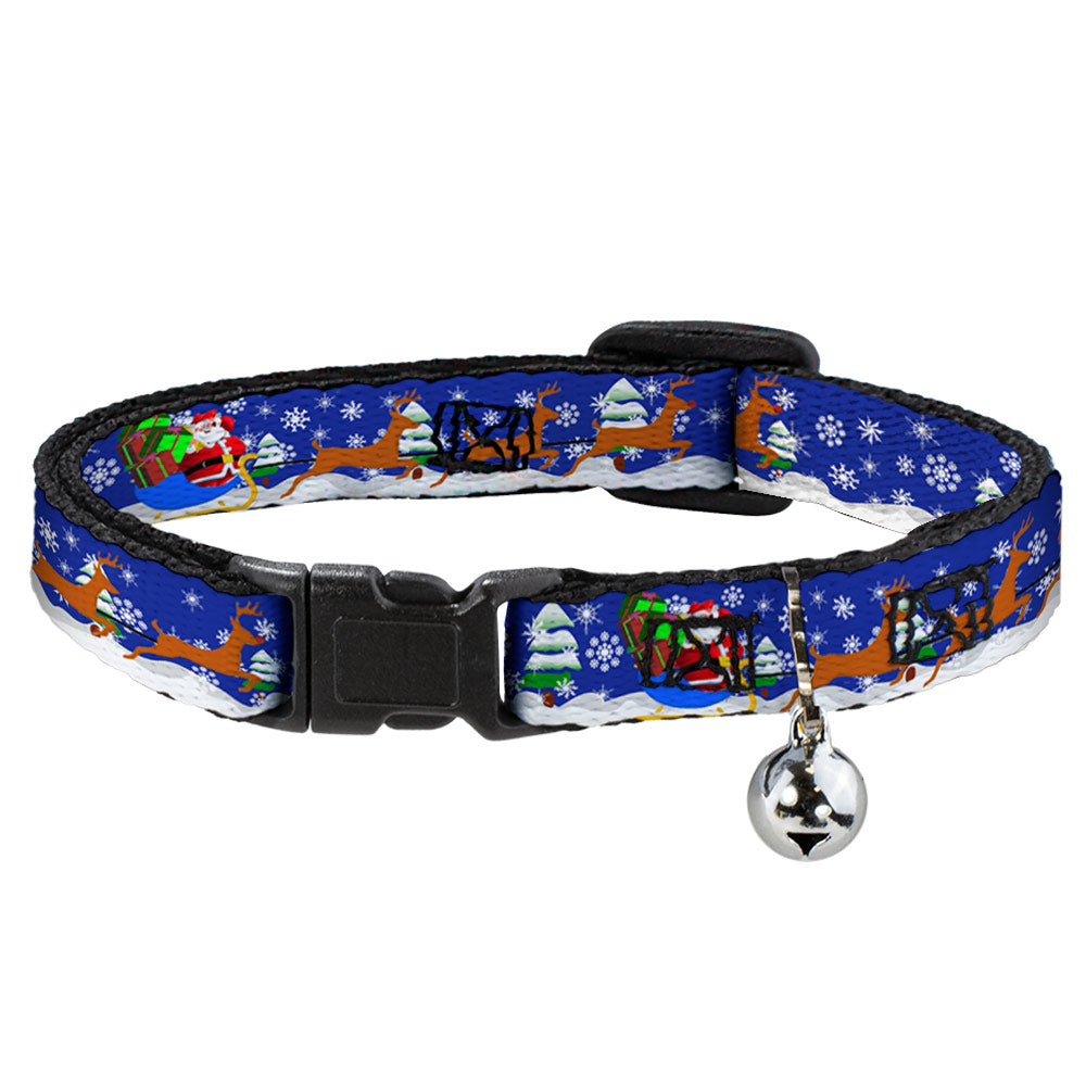 Cat Collar Breakaway - Santa & Reindeers Breakaway Cat Collars Buckle-Down   