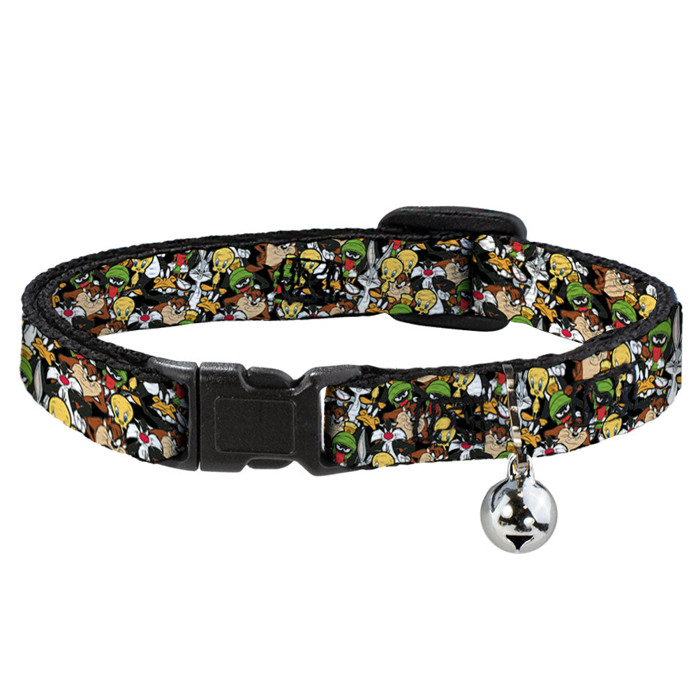 Cat Collar Breakaway - Looney Tunes 6-Character Stacked Collage4 Breakaway Cat Collars Looney Tunes   