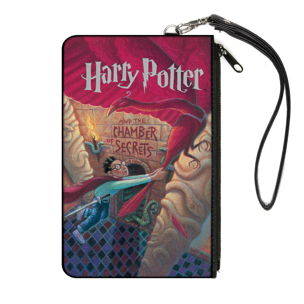 Canvas Zipper Wallet - LARGE - Harry Potter and the Chamber of Secrets Book Cover Drawing Canvas Zipper Wallets Harry Potter