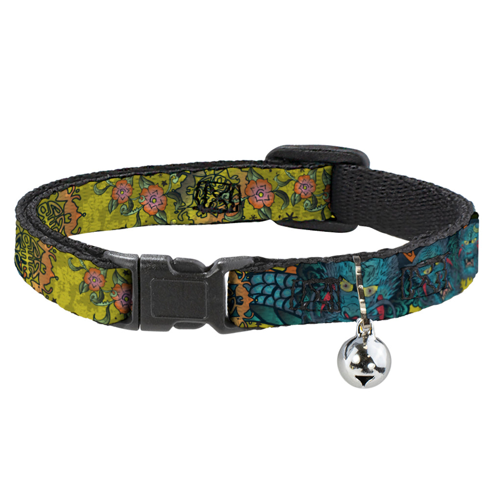 Cat Collar Breakaway - Honor CLOSE-UP Yellow Breakaway Cat Collars Buckle-Down   