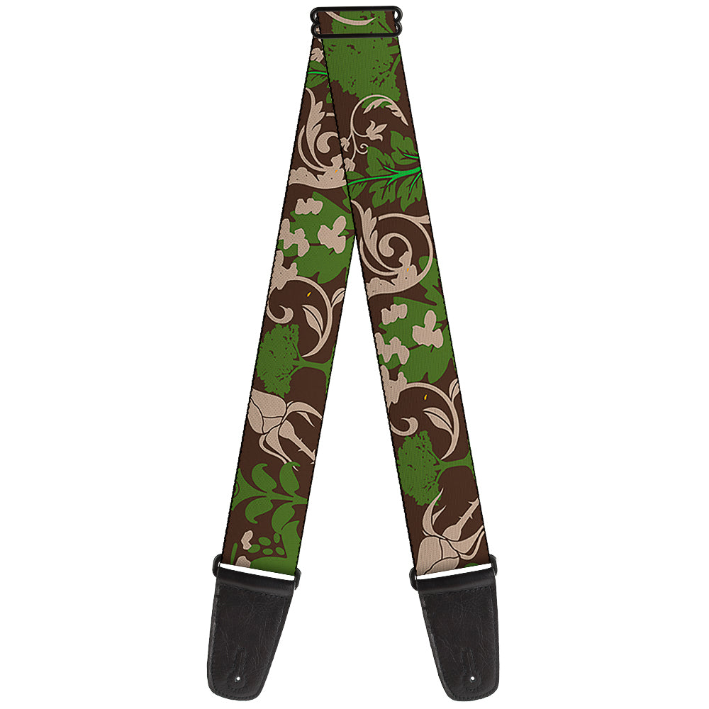 Guitar Strap - Earthy Brown Green Guitar Straps Buckle-Down   