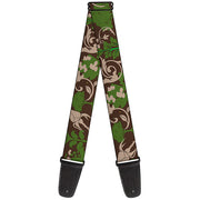Guitar Strap - Earthy Brown Green Guitar Straps Buckle-Down   