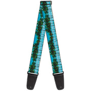 Guitar Strap - Landscape Beach Palm Trees Guitar Straps Buckle-Down   