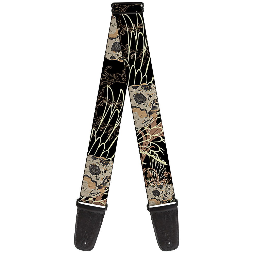 Guitar Strap - BD Die Hard Skull 02 Guitar Straps Buckle-Down   