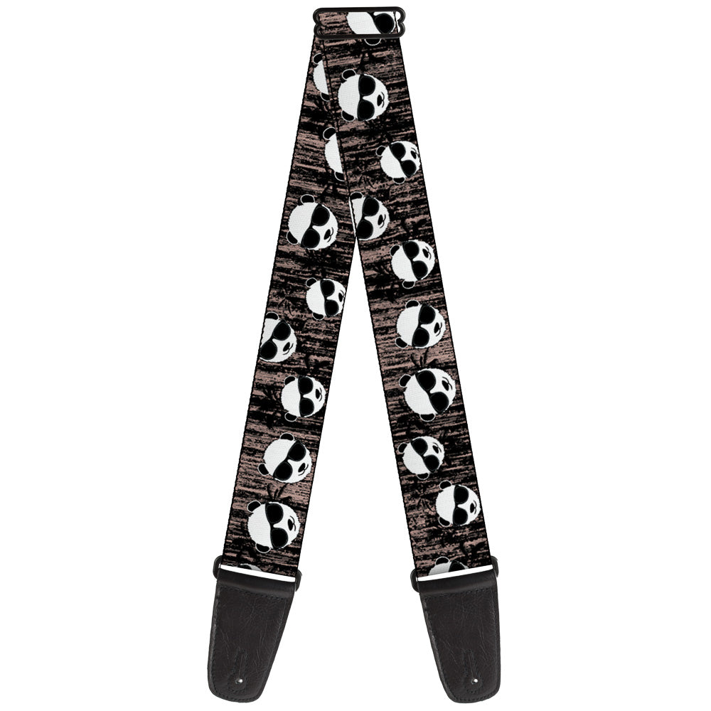 Guitar Strap - Panda w Sunglasses & Palm Trees Guitar Straps Buckle-Down   