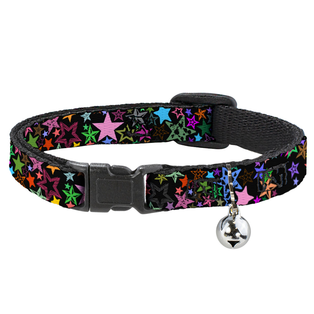 Cat Collar Breakaway - Stargazer Black Multi Color Breakaway Cat Collars Buckle-Down   