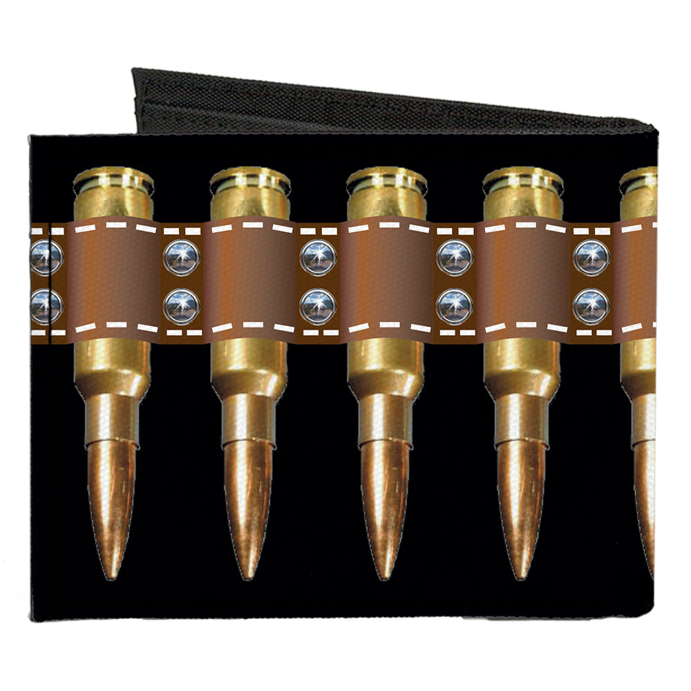 Canvas Bi-Fold Wallet - Printed Bullets Pattern Canvas Bi-Fold Wallets Buckle-Down   