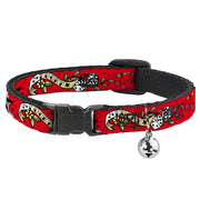 Cat Collar Breakaway - Lucky Red Breakaway Cat Collars Buckle-Down   