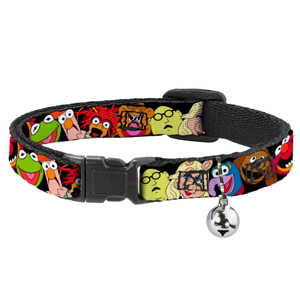 Cat Collar Breakaway - Muppets Faces Black Breakaway Cat Collars Disney   