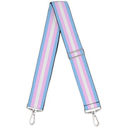 Purse Strap - Flag Transgender Baby Blue Baby Pink White Purse Straps Buckle-Down   