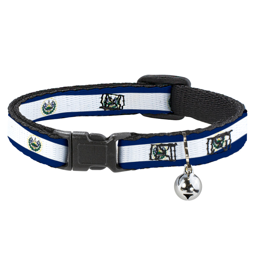 Cat Collar Breakaway - El Salvador Flag Breakaway Cat Collars Buckle-Down   