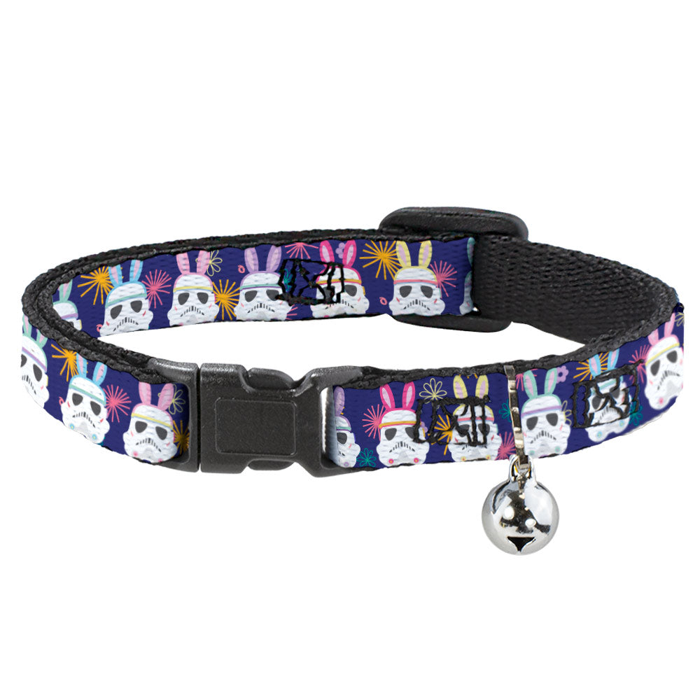 Cat Collar Breakaway with Bell - Star Wars Holiday Stormtrooper Easter Bunny Ears Purple Breakaway Cat Collars Star Wars   