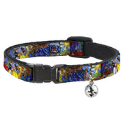 Cat Collar Breakaway - Beauty & the Beast Stained Glass Scenes Breakaway Cat Collars Disney   