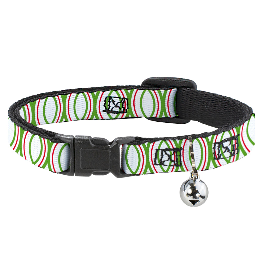 Cat Collar Breakaway - Rings White Green Red Breakaway Cat Collars Buckle-Down   