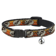 Cat Collar Breakaway - Kokopelli Icon Western Tan Brown Reds Breakaway Cat Collars Buckle-Down   