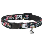Cat Collar Breakaway - Oregon Silhouette PORTLAND OREGON-CITY OF ROSES Roses White Breakaway Cat Collars Buckle-Down   