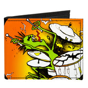 Canvas Bi-Fold Wallet - Psycho Drummer Canvas Bi-Fold Wallets Buckle-Down   
