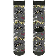 Sock Pair - Polyester - Lucky Gray - CREW Socks Buckle-Down   